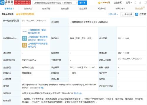 聚焦技術研發與創新服務 復星醫藥成立企業管理合伙企業